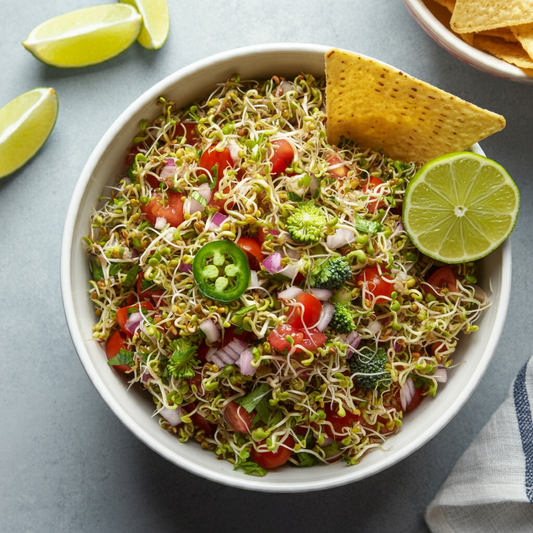 Zesty Sprout Salsa – A Nutrient-Packed Twist on a Classic