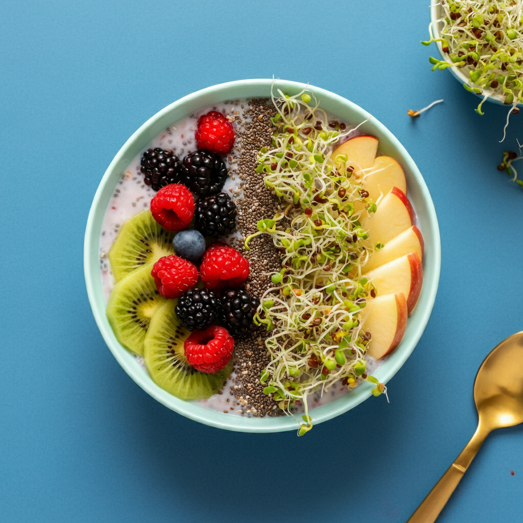 Start Your Day Right with a Broccoli Sprout Fruit Bowl