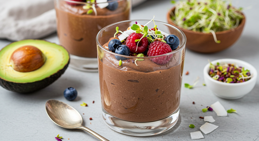 Sprouted Chocolate Avocado Mousse